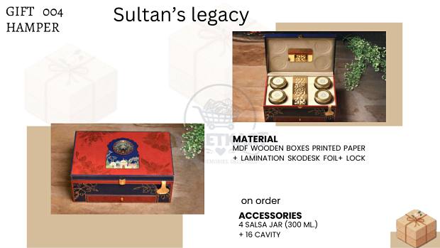 Sultan’s Legacy — MDF wooden hamper box