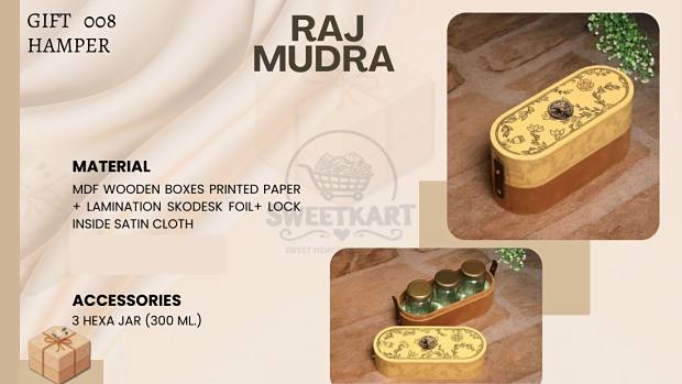 Raj Mudra — MDF wooden hamper box