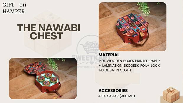 The Nawabi Chest — MDF wooden hamper box