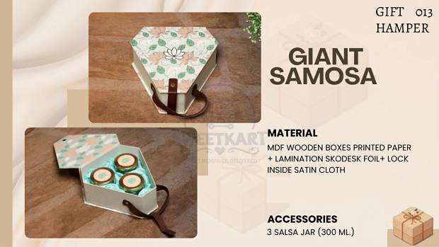 Giant Samosa — MDF wooden hamper box