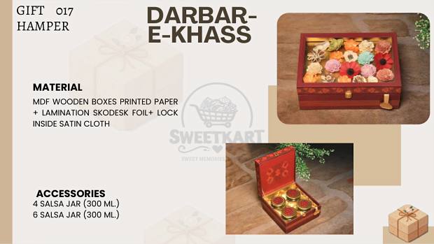 Darbar-e-Khass — MDF wooden hamper box