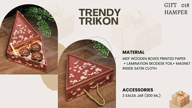 Trendy Trikon — MDF wooden hamper box