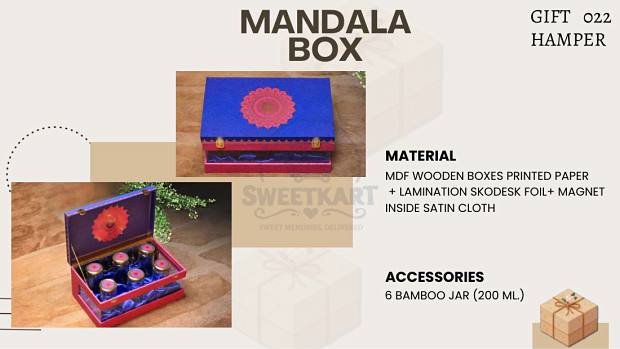 Mandala Box — MDF wooden hamper box