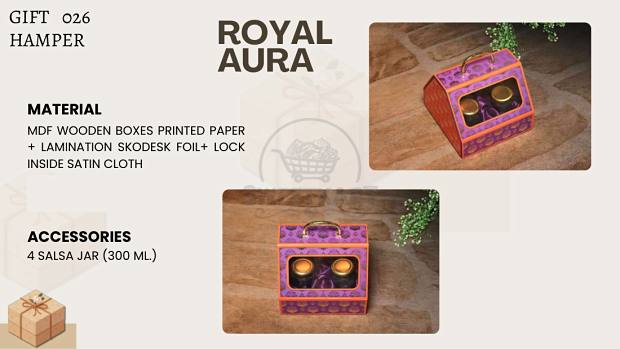 Royal Aura — MDF wooden hamper box