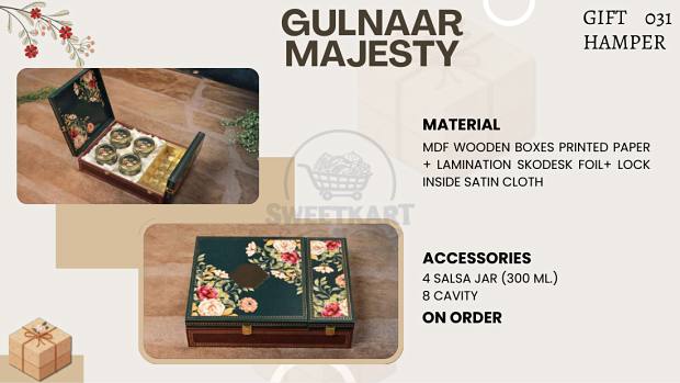 Gulnaar Majesty — MDF wooden hamper box