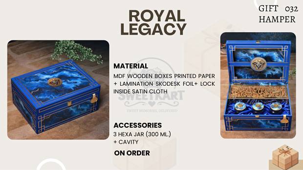 Royal Legacy — MDF wooden hamper box