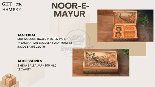 Noor-e-Mayur — MDF wooden hamper box