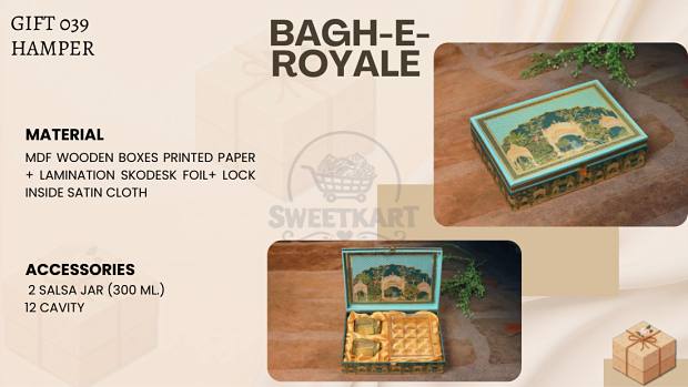Bagh-e-Royale — MDF wooden hamper box
